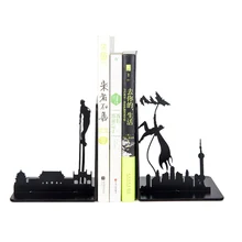 Креативные металлические настольные подставки Железный человек против Бэтмена, подставка для книг, украшение для дома, офиса, школы, канцелярские принадлежности, подарок студентам