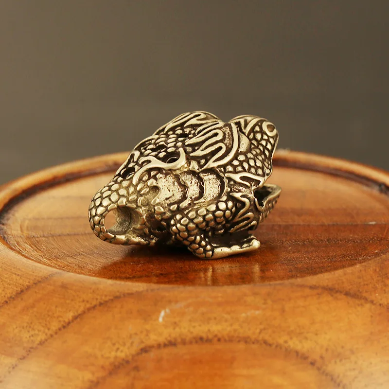 brass toad keychain pendants (2)