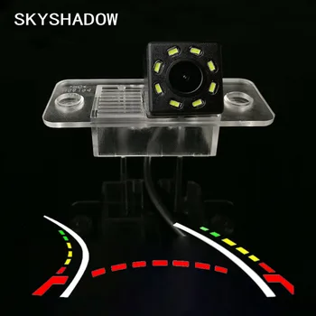 

for Volkswagen Tiguan 2012 2015 2016 HD Wireless Car CCD Rear Camera Fisheye 4 8 12 led dynamic Night Vision bracket waterproof