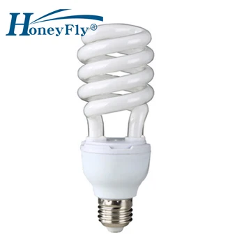 

HoneyFly Full Spiral Tube Energy Saving Lamp AC220-240V 20W/28W E27 Half Spiral Fluorescent Light Bulb Home Lighting