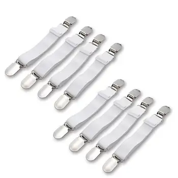 

8Pcs Bed Sheet Holder, Adjustable Sheet Fasteners Grippers Suspenders