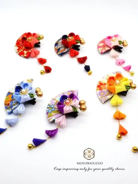 

Many Colors Japanese Kimono Hairpin Wholesale Hand Made Beautiful Headwear Cosplay Accessory Hair Accessories Woman Headdress