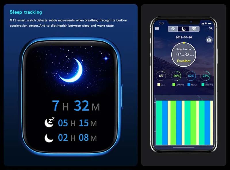 Electronics Smart Clock For Android IOS Fitness Tracker Sport Bluetooth Smart-watch 12 H5f18730345f54c1781e52b1568c880aeh