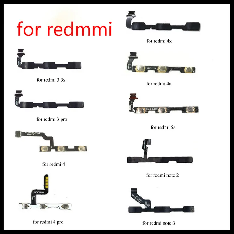 Для Xiaomi Redmi 3/3 S/4/Redmi 4x/5/5 Plus/6 S/6 iPad pro/Note 2 5A 4 3 Pro Объем Боковая кнопка Мощность