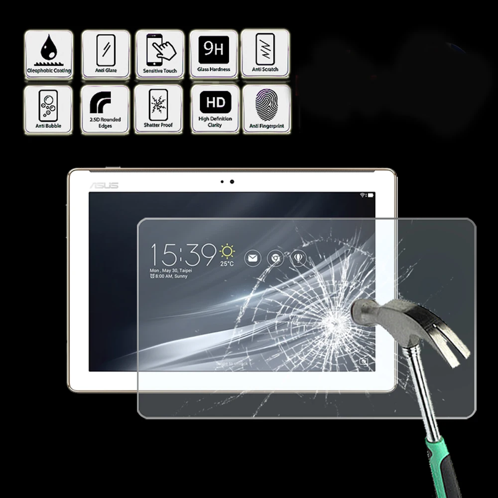 

Tablet Tempered Glass Screen Protector Cover for Asus ZenPad 10 Z301MF - Ultra-thin Screen Film Protector Guard Cover
