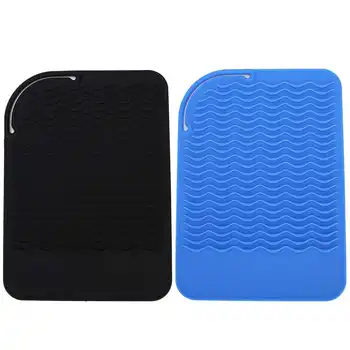 

Hair Diffuser Silicone Hair Straightener Heat Resistant Cover Wrap Travel Hair Curler Non-Slip Mat Hair Salon Accessories