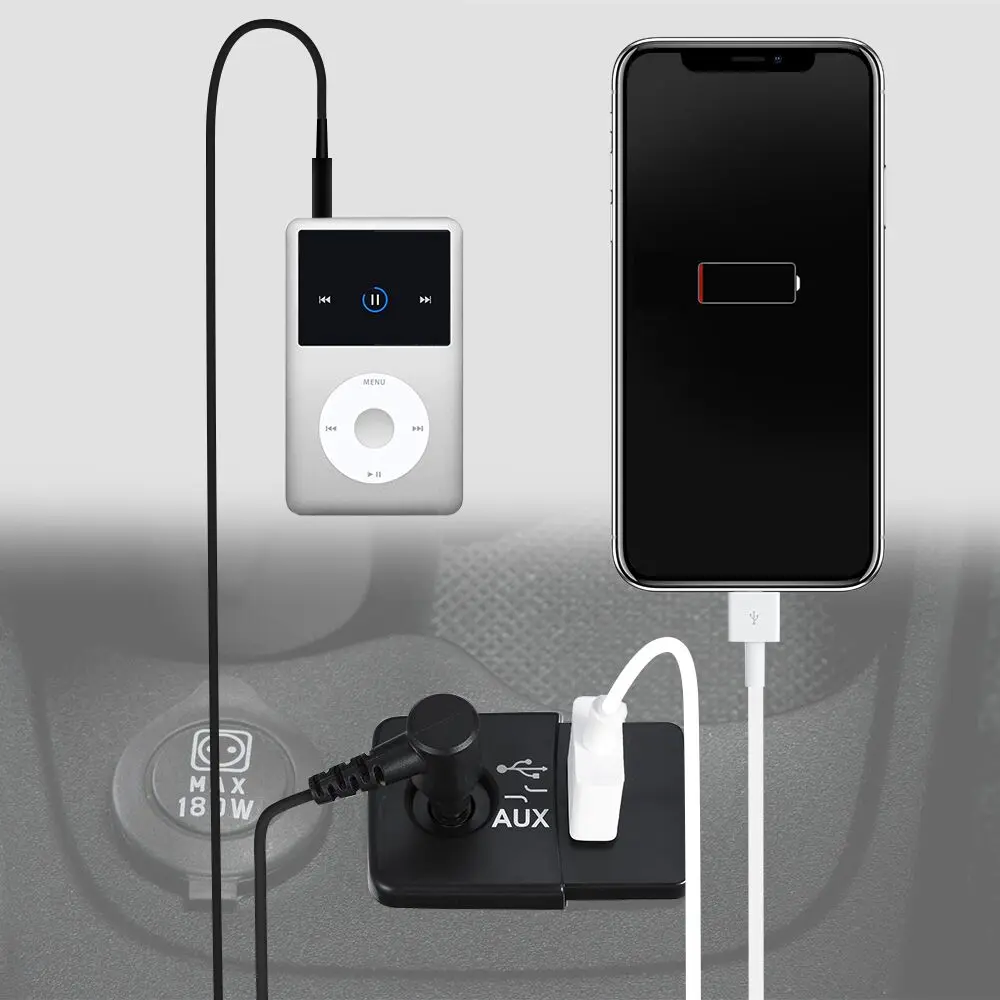Медиаплеер USB Штепсель AUX для Fiat 500 2007 панда 2012 Doblo 2009- 735547937