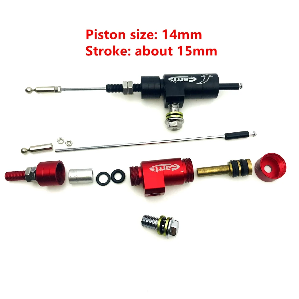 Motorcycle clutch master cylinder rod Universal piston 14 x 15mm Motorcycle hydraulic hand clutch master cylinder rod system performance efficient transfer pump