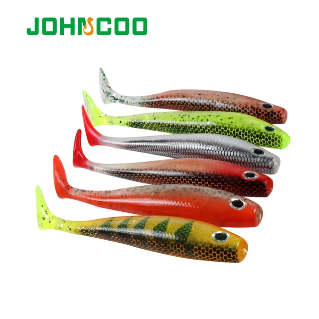 JOHNCOO Fishing Lure Soft Bait 4pcs 115mm 11.4g Silicone Worm Silicone  Wobbler Shad Baits Bass Pike Minnow Swimbait Jigging Lure - AliExpress