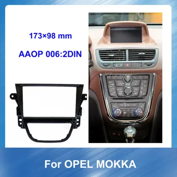 

2Din Car Refitting Radio Fascia Frame for Opel Mokka 2012-2016 Car Stereo Dash Panel Frame Mount Installation GREY Bezel