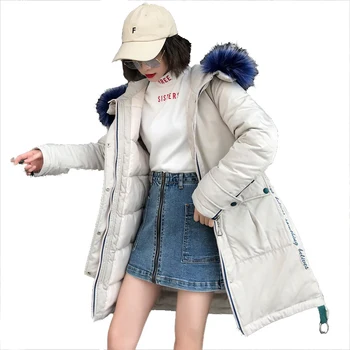 

2020 new design Korean Style Winter Jacket Women Stand Collar Solid Female Down Coat Loose Oversized Womens Short Parka coat 17