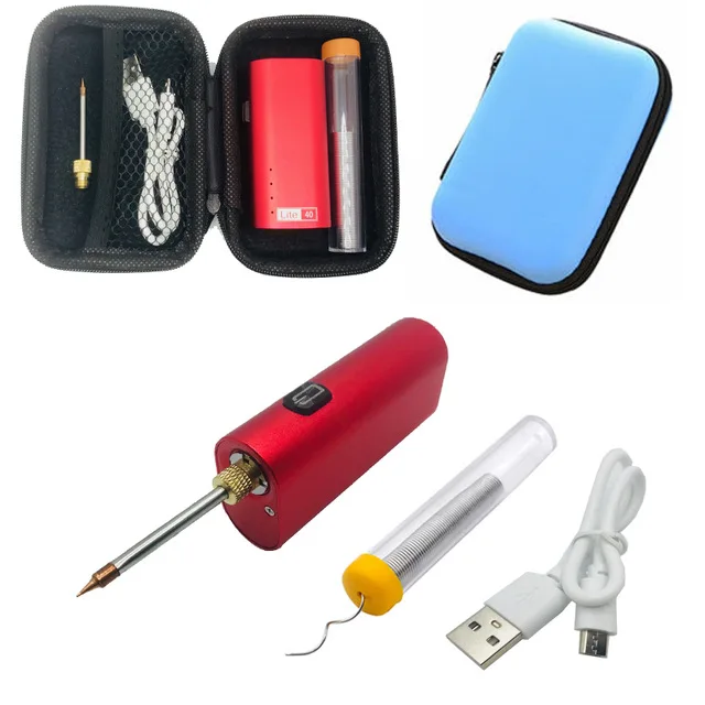 Фото Электрический паяльник 5 В беспроводной для зарядки портативный с USB инструмент Электрический паяльник 5 В беспроводной для зарядки портативный с USB инструмент