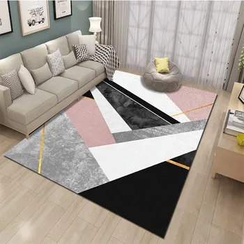 

Geometric designs patterns modern minimalist nordic style living room sofa rug home carpet printing mat machine washable A1-G
