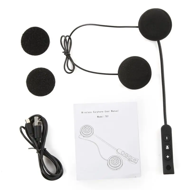 Водонепроницаемый мото Bluetooth беспроводной анти-помехи шлем гарнитура Hands Free Bluetooth V5.0 домофон для мотоцикла