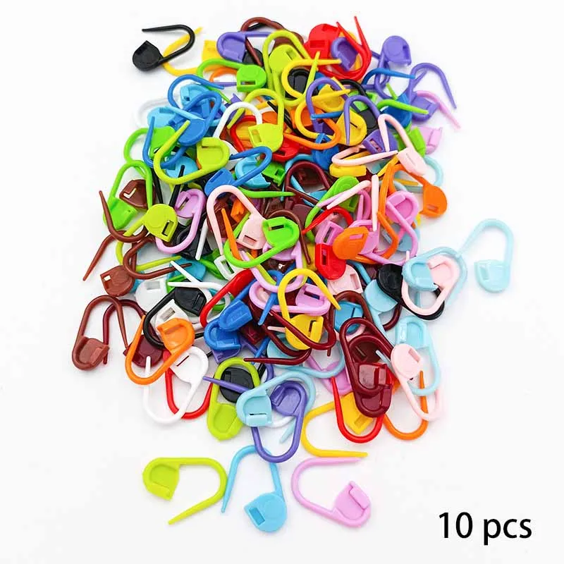 10Pcs/Pack Colorful Mini Knitting Crochet Multipurpose Locking Stitch