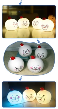 

2020 Silicone Santa Lamp with Lamp Pat Sensor Night Light Colorful Beautiful Creative Holiday Atmosphere Light Decorate home