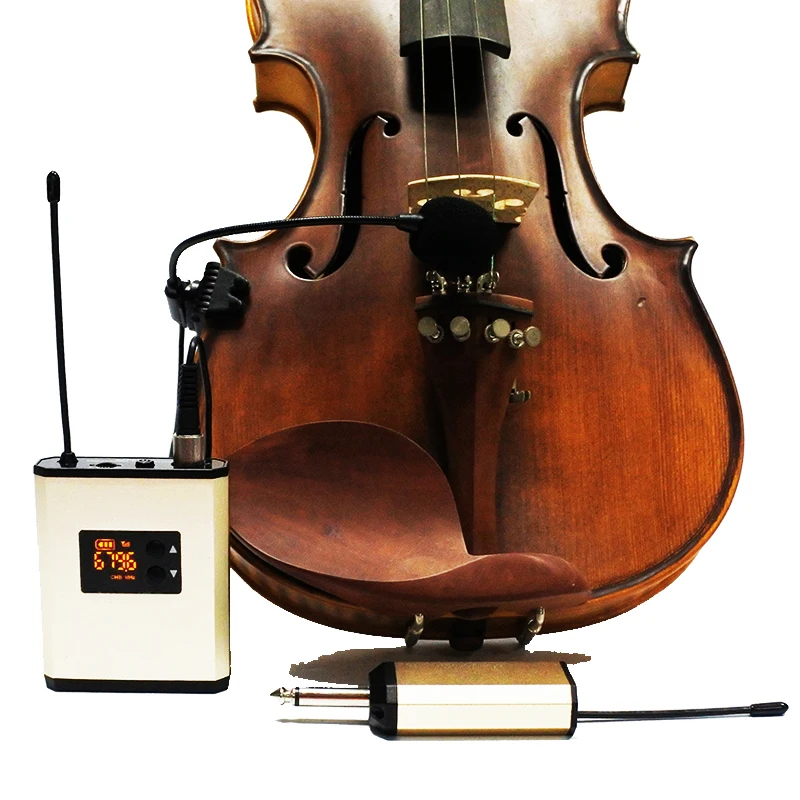 4/4 acoustic violin fiddle wireless microphone