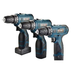 Clown YIKODA perceuse électrique 12V/16.8V/25V, batterie au Lithium Rechargeable, deux vitesses, tournevis sans fil, outils électriques 