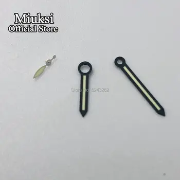 

Miuksi black watch hands luminous hands fit ETA 6497 6498 or Sea gull ST3600 ST3620 series movement