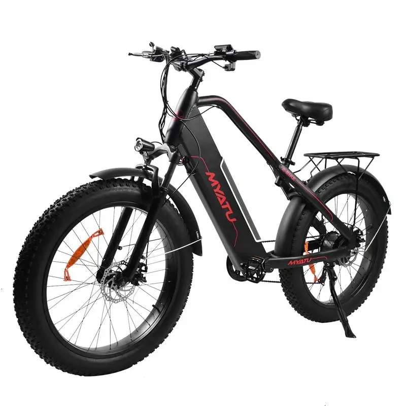 

26 Inch Powerful Electric Mountain Bike 2 Wheels 48V 60KM Electric E Bike With Dual Hydraulic Shock Absorption System