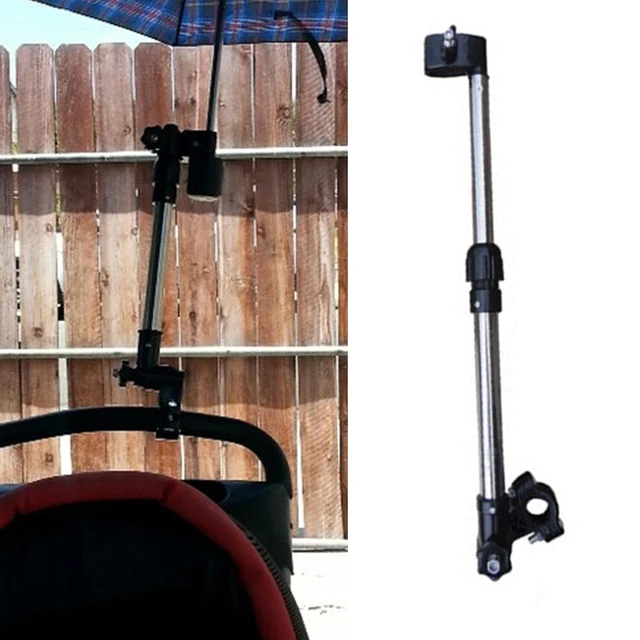 Fixation 360° Universelle Porte-parapluie Réglable 360° - Support Vélo, Poussette Et Fauteuil Roulant Accroche Parapluie Poussette