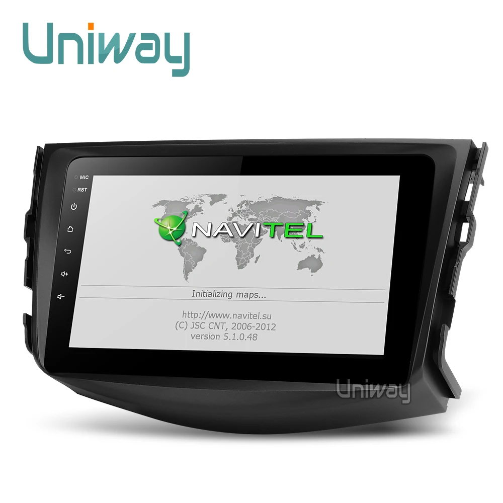 Cheap Uniway  ARAV48071 car dvd for Toyota RAV4 2007 2008 2009 2010 2011 car radio stereo gps navigation with steering wheel 5