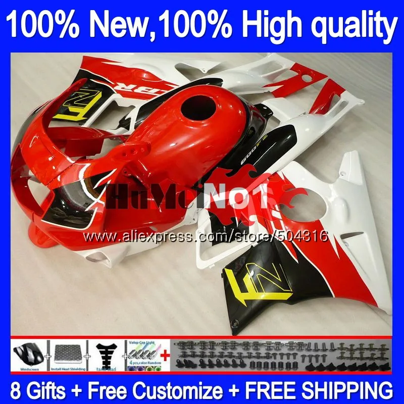 Корпус+ майка для HONDA CBR600FS CBR 600F3 600 F3 CC 97-98 красное глянцевое пресс-3MC. 80 CBR600 F3 FS 600CC CBR600F3 97 98 1997 1998 обтекатели