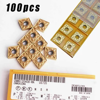 

Copper Carbide Inserts Tools Equipment CNMG120408-MA US735 CNMG432 MA SU735