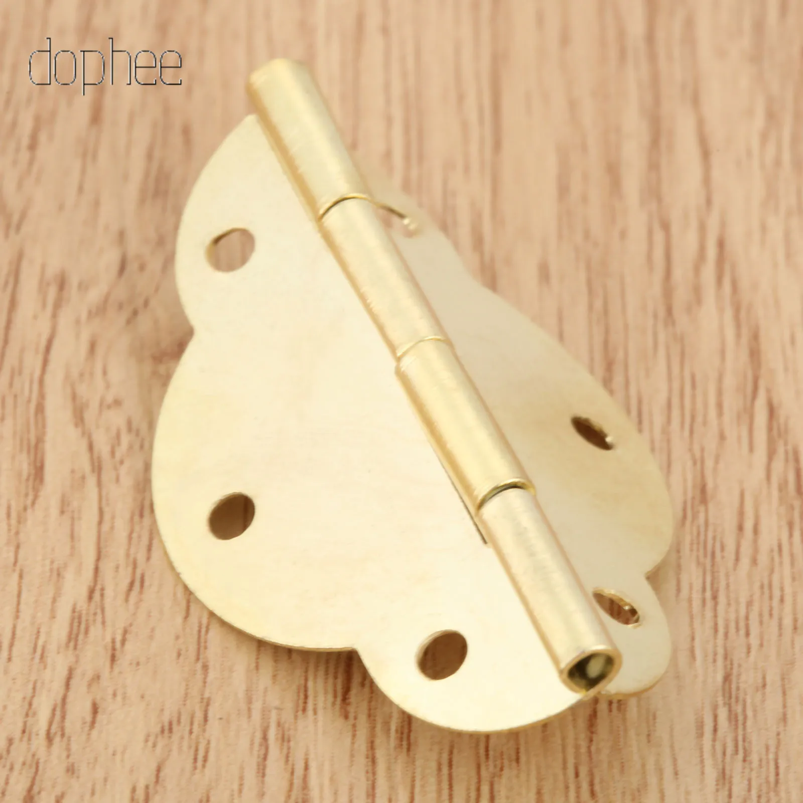 Dophee 2/4 шт. цинковый сплав бронзы мини дверные петли шкаф с выдвижными ящиками шкатулка для украшений петли с винтами для мебельная фурнитура