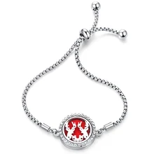 Лось Циркон прекрасный парфюм браслет ароматерапия из нержавеющей стали эфирное масло диффузор медальон Шарм браслеты высокого качества ювелирные изделия