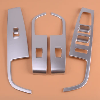 

Car Door Window Armrest Switch Control Panel Cover Trim Chrome Silver Moulding Fit for Hyundai Sonata 2015 2016 2017