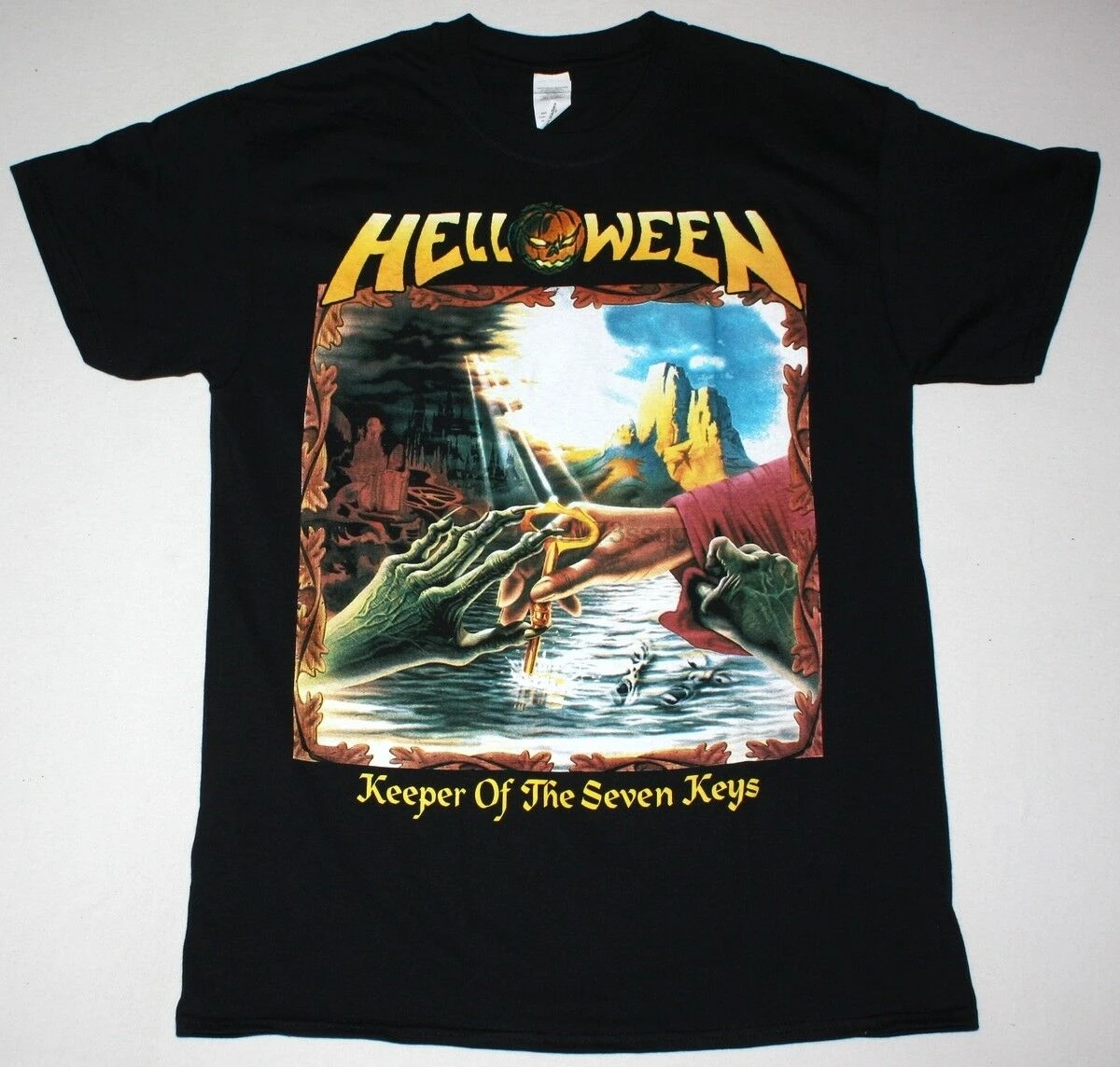 Черная футболка HELLOWEEN KEEPER OF THE SEVEN KEYS II тяжелый металл гамма-Рей рейдж | Мужская