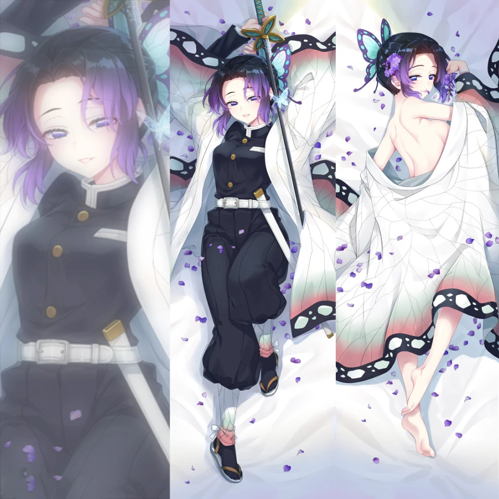 Аниме Demon Slayer: Kimetsu no Yaiba Kochou Shinobu наволочка Otaku Dakimakura обнимающая наволочка дизайн