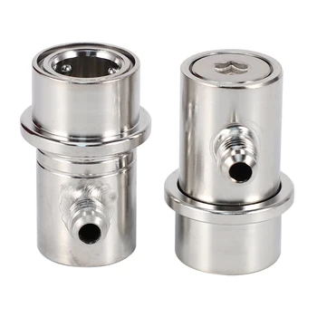 

Gas Liquid Connector Heavy Duty Stainless Steel Ball Lock Corny Keg Disconnect Gas & Liquid (MFL/Barb) Home Brew Beer Kegging