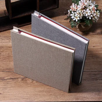 

16inch Linen Photo Album DIY Albums Baby Growth Memory Lovers Birthday Gifts Wedding Photos Scrapbook Paper Crafts Record Book