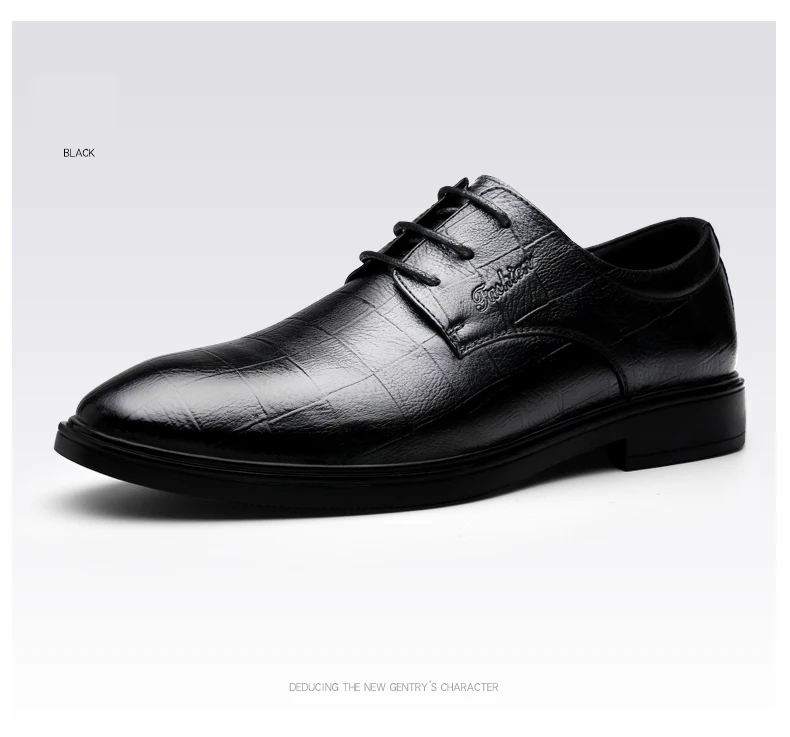 Г. Новые Модные Мужские модельные туфли классические мужские туфли из натуральной кожи коричневого и черного цвета Мужская офисная официальная обувь для мужчин, большие размеры 37-46