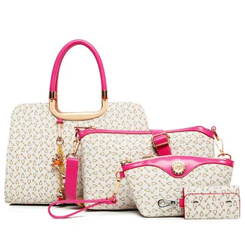 

mother's bag spring and summer fashion women's bag 4-piece set printed fashion Single Shoulder Messenger carrying bag