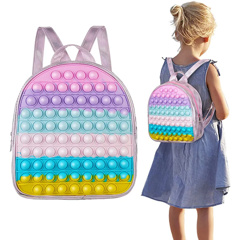Pop Fidget Toys Backpack Its For Girls Kids Children Pops Fidgets