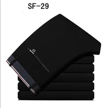 Мужские весенние осенние модные деловые повседневные длинные штаны, мужские эластичные прямые официальные брюки