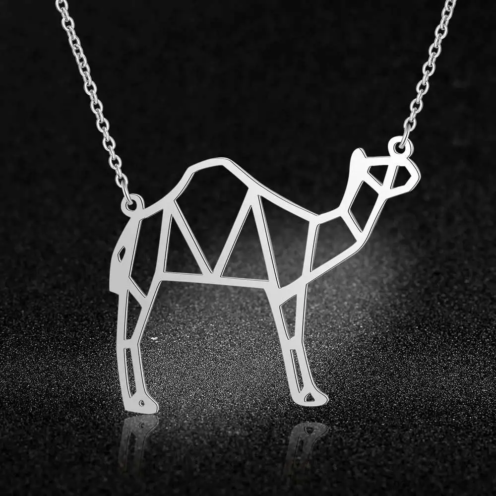 

100% Real Stainless Steel 40cm Camel Necklace Unique Animal Jewelry Necklace Personality Jewelry Amazing Design