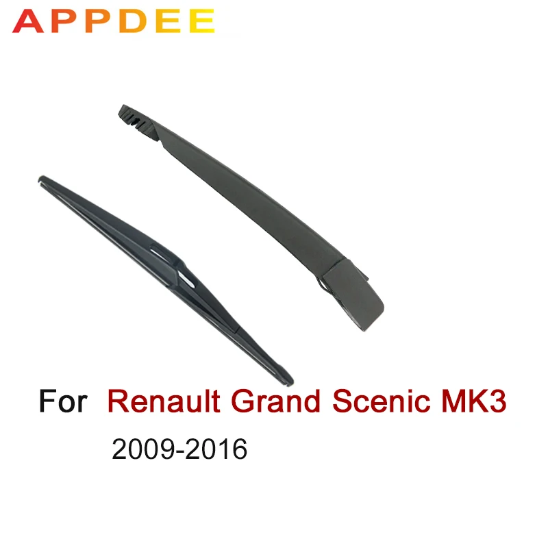APPDEE Wiper 1" Задняя щетка стеклоочистителя и рычаг комплект для Renault Grand Scenic MK 3 2009- ветровое стекло заднего стекла