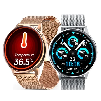 

Torntisc Body Temperature Immunity smartwatch full touch round screen smart watch 2020 men women for Samsung ECG Blood Pressure