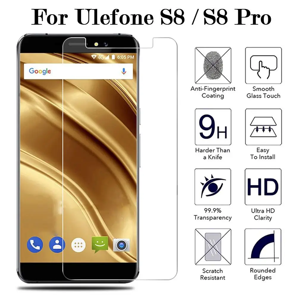 Защитное закаленное стекло для Ulefone S8 S 8 S7 защита экрана телефона Tiger X Mix |