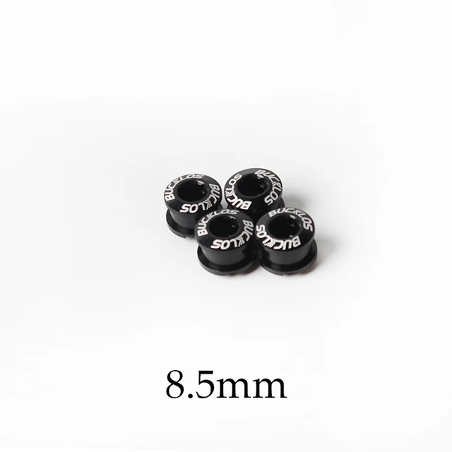MTB Bike Chainring Screws 6.5mm Aluminum Alloy Chain Ring Bolts Single/Double or Three Plate Crank Parts Cycling Accessories 8.5mm-Black-4PCS-G