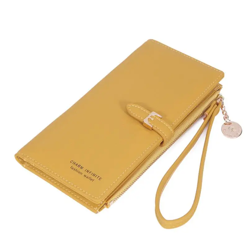 

New Leather Women Hasp Wallets Lady Money Bags Coin Purse Woman Envelope Wallet Cards ID Holder Bags Solid Color Purse