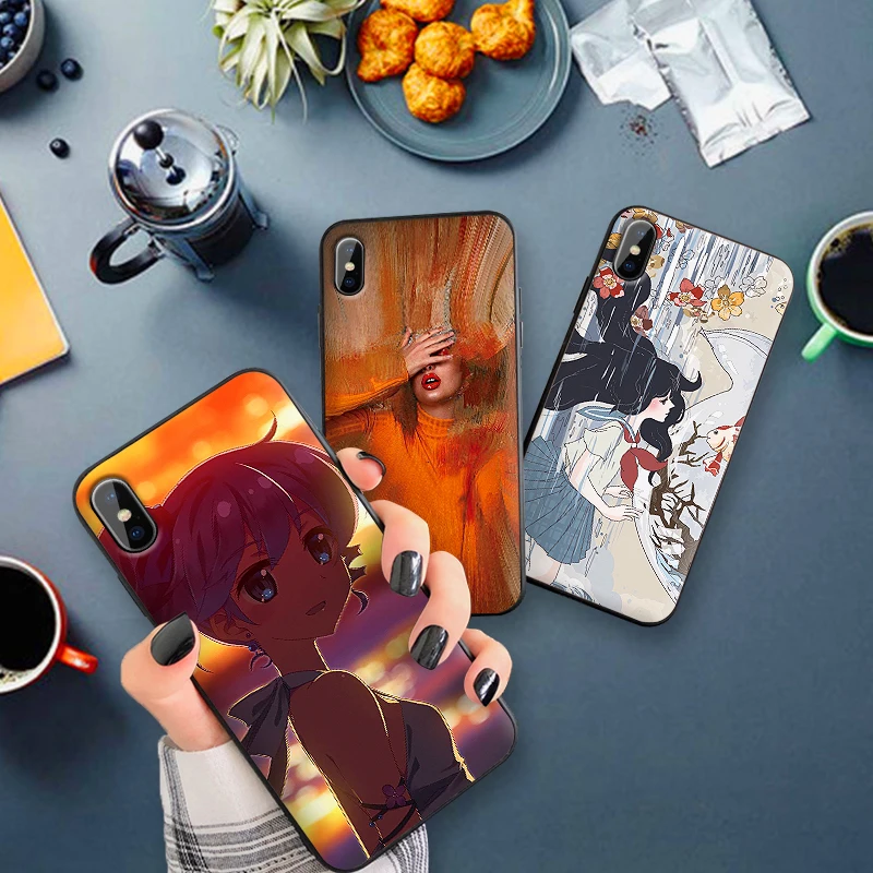 Японская нежная девушка для Xiaomi mi 9T A3 PRO 6X X 2S 3 F1 9 CC9E CC9 8 A2 LITE SE задняя крышка