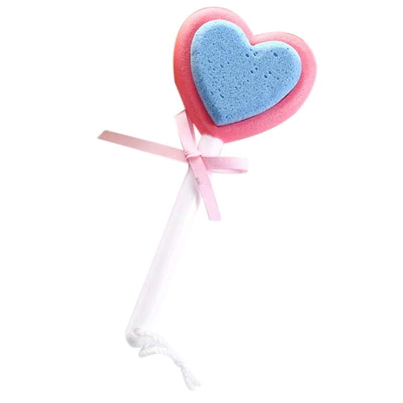 

Cute Heart Shape Clean Scrubber Hard Skin Callus Remover Scrub Pumice Grinding Stone Feet Exfoliate Pedicure Tool