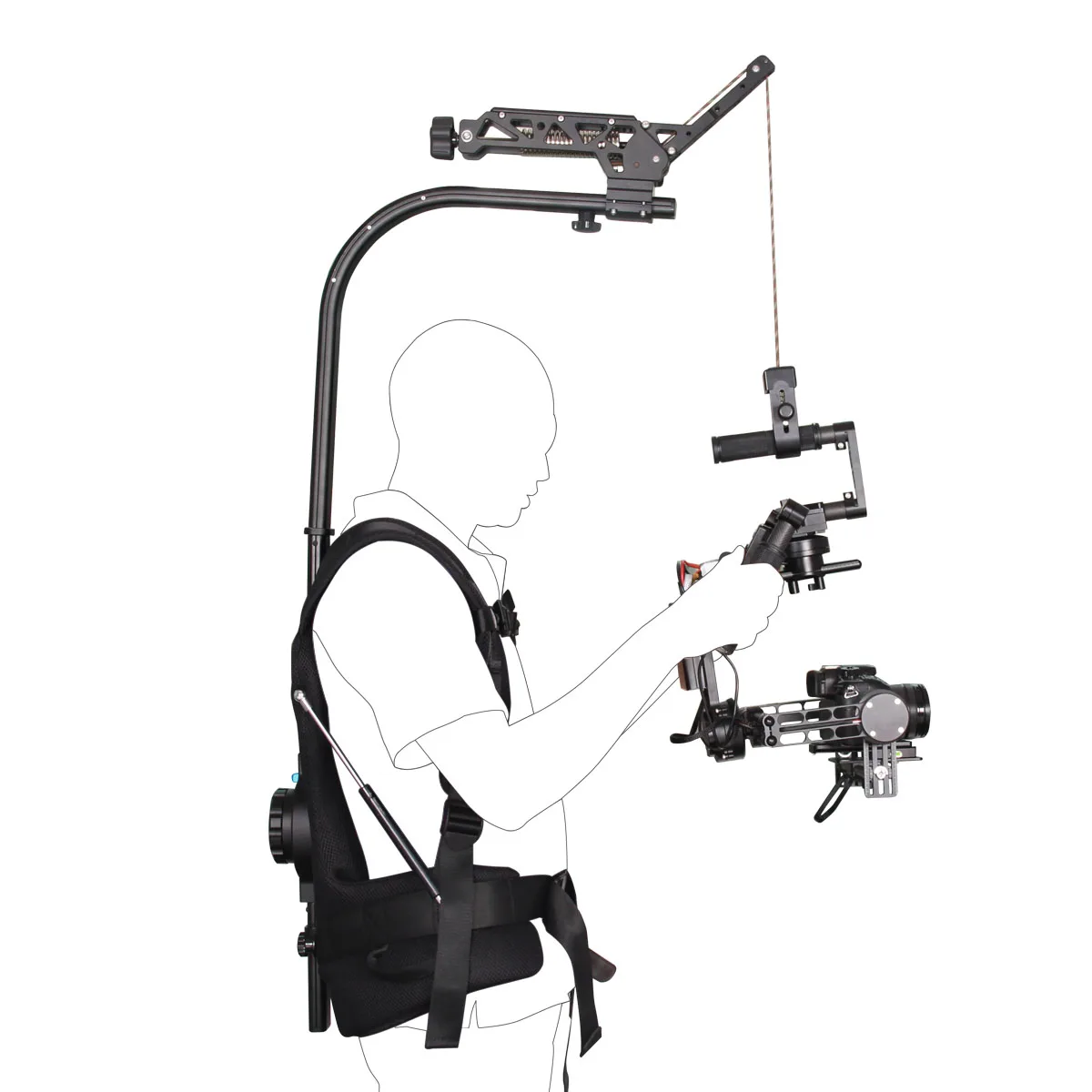 YELANGU maksymalne obciążenie waga 18kg łatwe niedźwiedź Rig B1 Steadycam + Secerene zestaw dla 3 osi Gimbal stabilizator ręczny 5 YELANGU maksymalne obciążenie waga 18kg łatwe niedźwiedź Rig B1 Steadycam + Secerene zestaw dla 3 osi Gimbal stabilizator ręczny 5