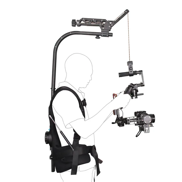 YELANGU maksymalne obciążenie waga 18kg łatwe niedźwiedź Rig B1 Steadycam + Secerene zestaw dla 3 osi Gimbal stabilizator ręczny 5