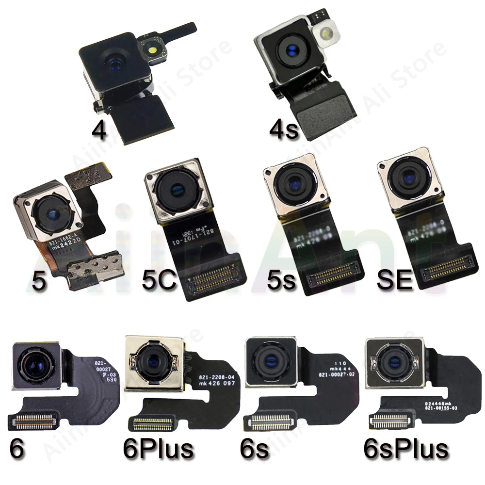 Гибкий кабель для задней камеры iPhone 6 6s Plus SE, 5 5c, оригинальный, для iPhone 6, 6s Plus, SE, 5, 5c, запчасти для телефонов|rear back camera|4s cameraiphone 5s camera | АлиЭкспресс
